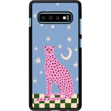 Coque Samsung Galaxy S10+ - Pink leopard with stars 2026