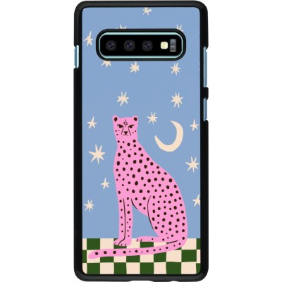 Coque Samsung Galaxy S10+ - Pink leopard with stars 2026