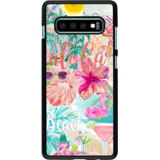 Coque Samsung Galaxy S10+ - Preppy Collage Aloha