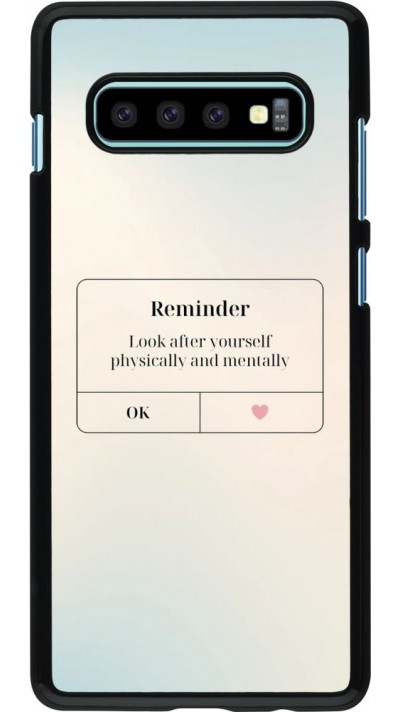 Coque Samsung Galaxy S10+ - Reminder Look after yourself