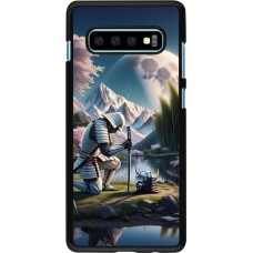 Samsung Galaxy S10+ Case Hülle - Samurai Katana Mond