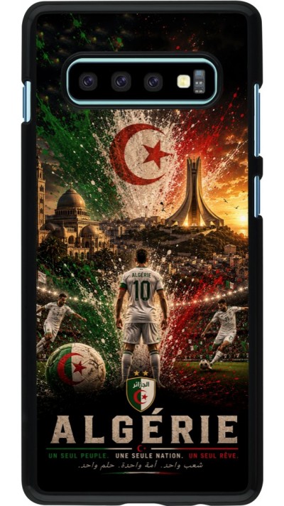 Coque Samsung Galaxy S10+ - Football Algérie splash 2026