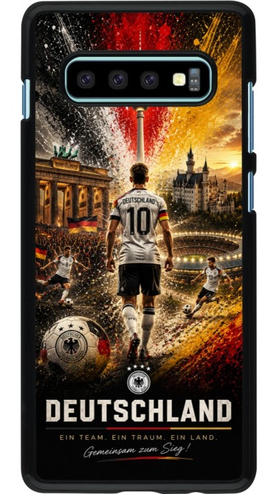 Coque Samsung Galaxy S10+ - Football Allemagne splash 2026