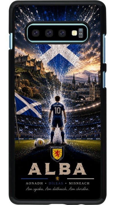 Coque Samsung Galaxy S10+ - Football Écosse splash 2026