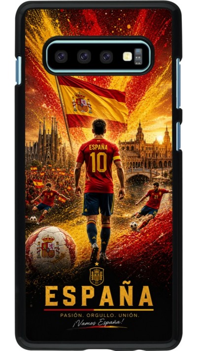 Coque Samsung Galaxy S10+ - Football Espagne splash 2026