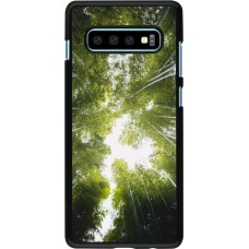 Samsung Galaxy S10+ Case Hülle - Spring 23 forest blue sky