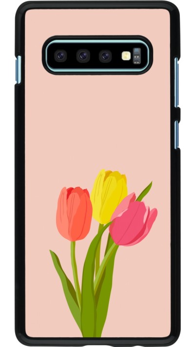 Samsung Galaxy S10+ Case Hülle - Spring 23 tulip trio