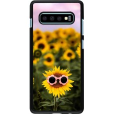 Coque Samsung Galaxy S10+ - Sunflower with glasses Spring 2026