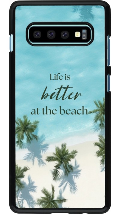 Coque Samsung Galaxy S10+ - Summer 2025 Life is better at the beach