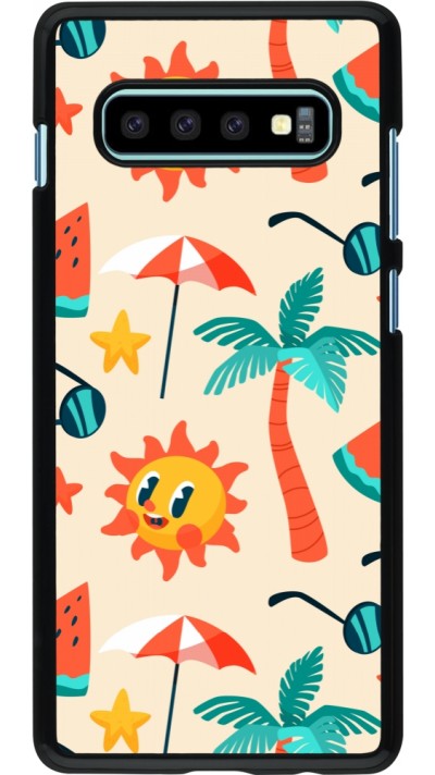 Coque Samsung Galaxy S10+ - Summer 2025 Pattern soleil