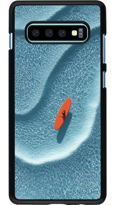 Coque Samsung Galaxy S10+ - Orange surf Summer 2026