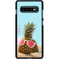 Coque Samsung Galaxy S10+ - Pineapple with glasses Summer 2026