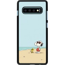 Coque Samsung Galaxy S10+ - Snoopy on the beach Summer 2026