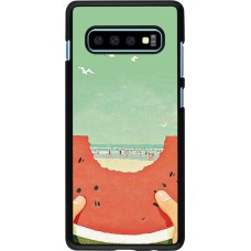 Coque Samsung Galaxy S10+ - Views through a watermelon Summer 2026