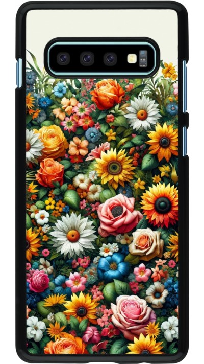 Samsung Galaxy S10+ Case Hülle - Sommer Blumenmuster