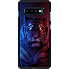 Coque Samsung Galaxy S10+ - Tiger Blue Red
