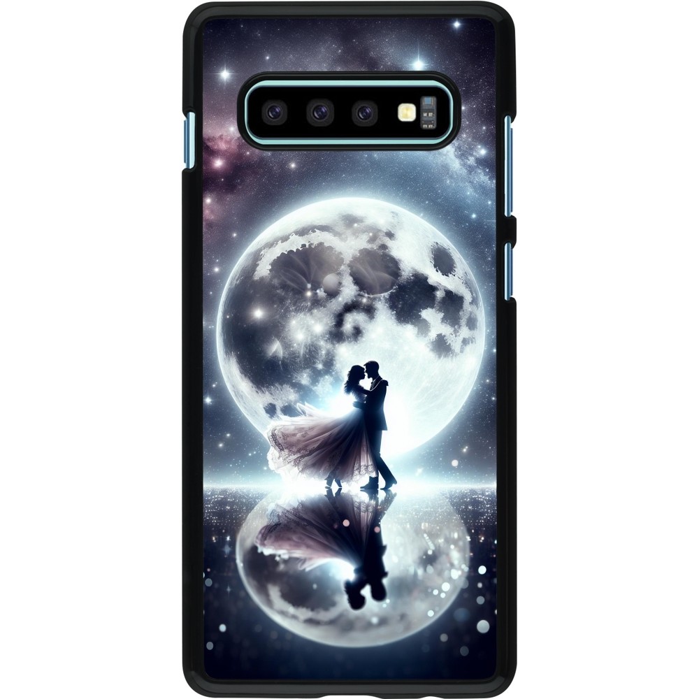 Samsung Galaxy S10+ Case Hülle - Valentin 2024 Liebe unter dem Mond