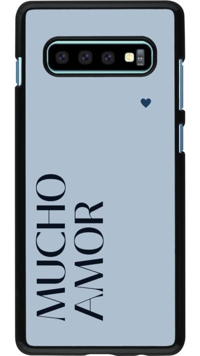 Coque Samsung Galaxy S10+ - Valentine 2024 mucho amor azul