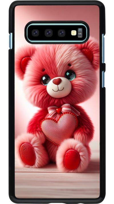 Coque Samsung Galaxy S10+ - Valentine 2024 Ourson rose