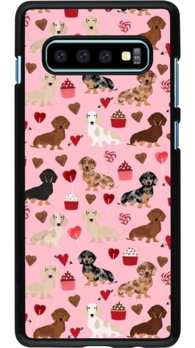 Coque Samsung Galaxy S10+ - Valentine 2024 puppy love