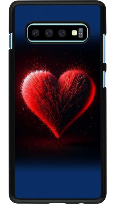 Coque Samsung Galaxy S10+ - Valentine 2025 coeur rouge