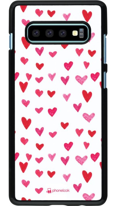 Coque Samsung Galaxy S10+ - Valentine 2022 Many pink hearts