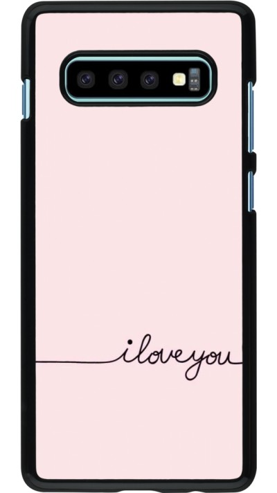 Coque Samsung Galaxy S10+ - Valentine 2023 i love you writing