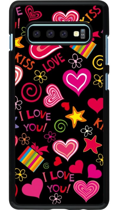 Coque Samsung Galaxy S10+ - Valentine 2023 love symbols