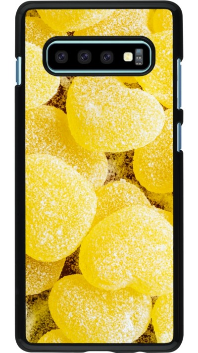 Coque Samsung Galaxy S10+ - Valentine 2023 sweet yellow hearts