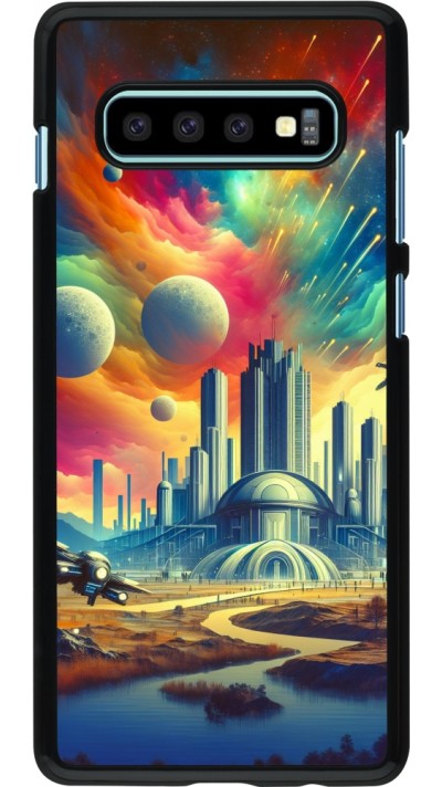 Coque Samsung Galaxy S10+ - Ville extra-dôme futuriste