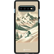 Coque Samsung Galaxy S10+ - Vintage Ski Mountain