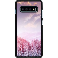 Samsung Galaxy S10+ Case Hülle - Winter 22 Pink Forest