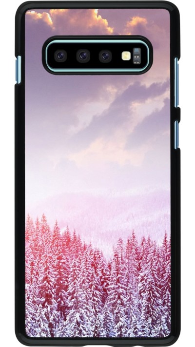 Coque Samsung Galaxy S10+ - Winter 22 Pink Forest