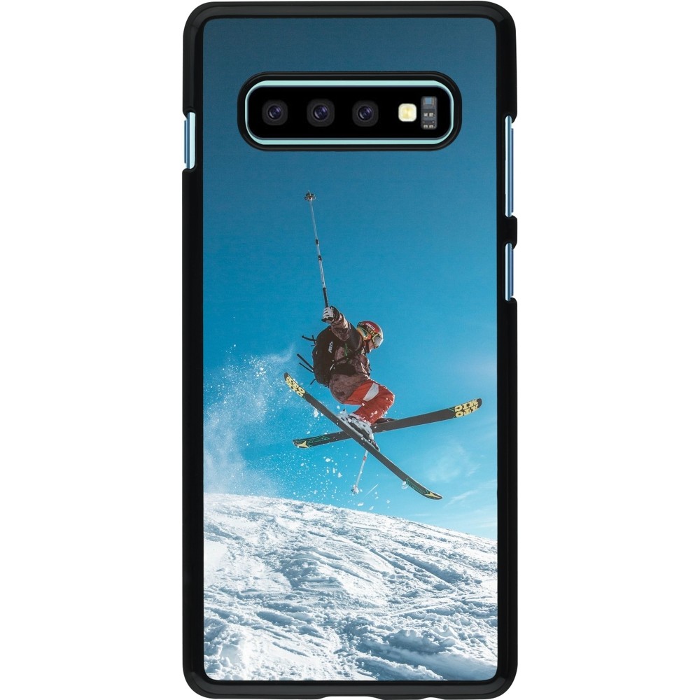 Samsung Galaxy S10+ Case Hülle - Winter 22 Ski Jump