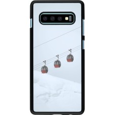 Samsung Galaxy S10+ Case Hülle - Winter 22 ski lift