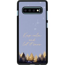 Samsung Galaxy S10+ Case Hülle - Winter 25 Winter illustration of trees
