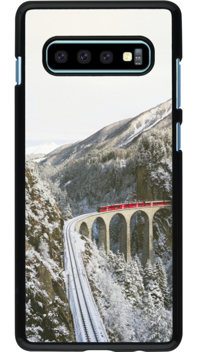 Samsung Galaxy S10+ Case Hülle - Winter 25 Winter polar express