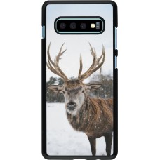 Samsung Galaxy S10+ Case Hülle - Winter 25 Winter reindeer