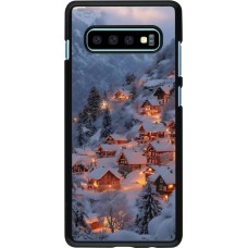 Coque Samsung Galaxy S10+ - Winter 25 Winter snowy village