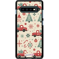 Samsung Galaxy S10+ Case Hülle - Weihnachten 2024 Lkw Tanne