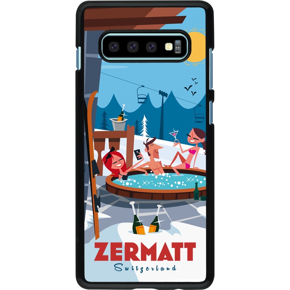 Samsung Galaxy S10+ Case Hülle - Zermatt Mountain Jacuzzi