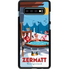 Samsung Galaxy S10+ Case Hülle - Zermatt Mountain Jacuzzi