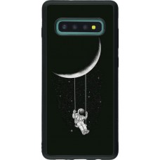 Coque Samsung Galaxy S10+ - Silicone rigide noir Astro balançoire