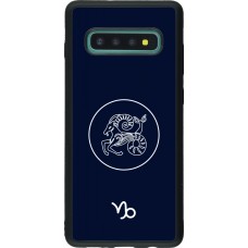 Samsung Galaxy S10+ Case Hülle - Silikon schwarz Astrologie Steinbock