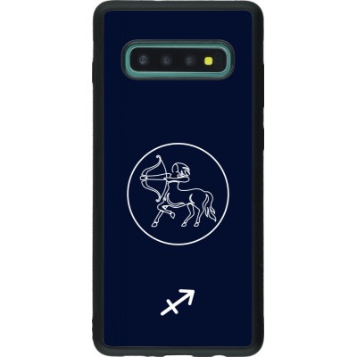 Samsung Galaxy S10+ Case Hülle - Silikon schwarz Astrologie Schütze
