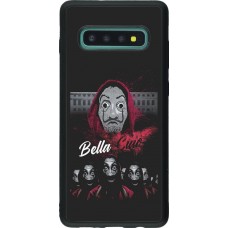 Coque Samsung Galaxy S10+ - Silicone rigide noir Bella Ciao