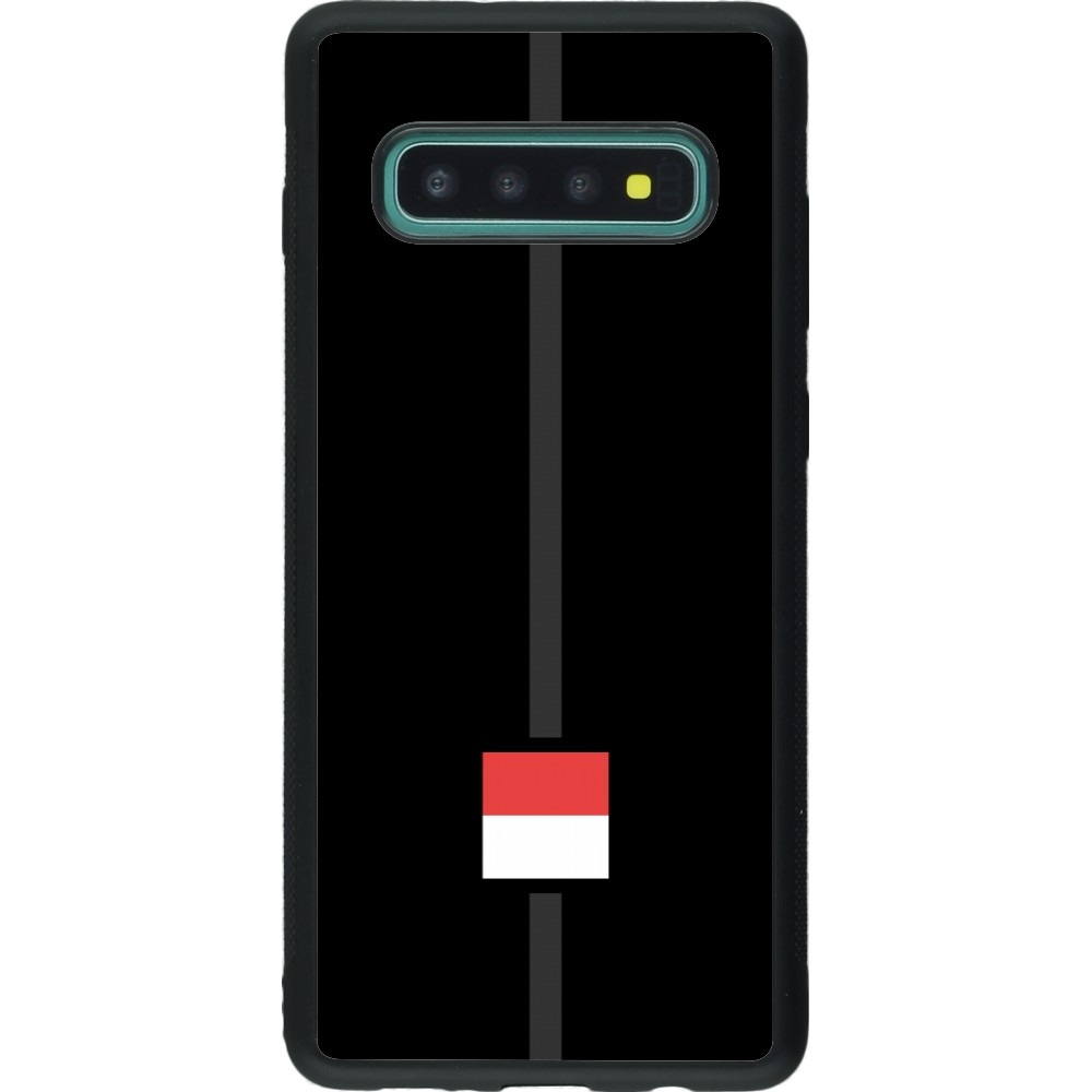 Coque Samsung Galaxy S10+ - Silicone rigide noir Canton SO noir