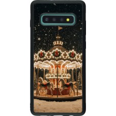 Samsung Galaxy S10+ Case Hülle - Silikon schwarz Christmas 25 Carousel