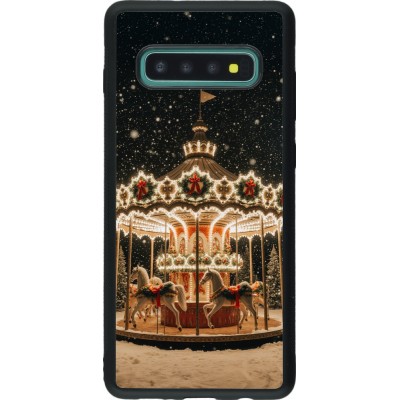 Samsung Galaxy S10+ Case Hülle - Silikon schwarz Christmas 25 Carousel