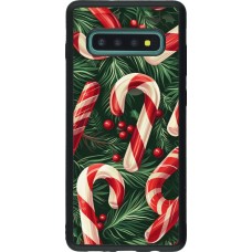 Coque Samsung Galaxy S10+ - Silicone rigide noir Christmas 25 Xmas Stick